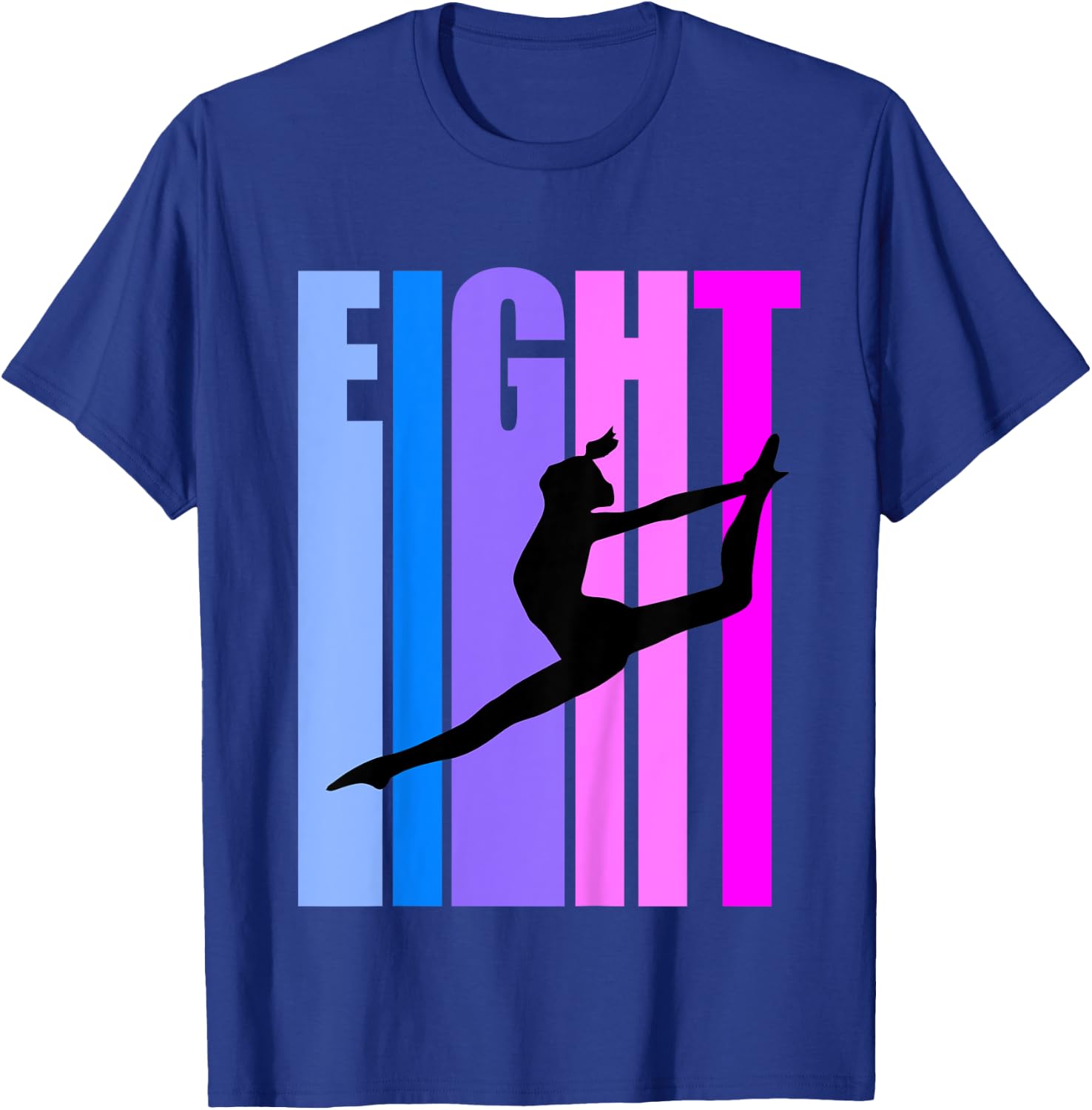 Kids 8th Birthday Gymnastics Girls Gymnast Dance Dancer Dancing T-Shirt - T-Shirt | Royal