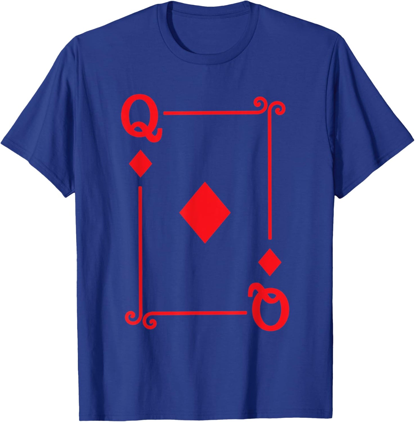 Playing Cards Costume - Queen Diamonds Card - Queen Card T-Shirt - T-Shirt | Royal
