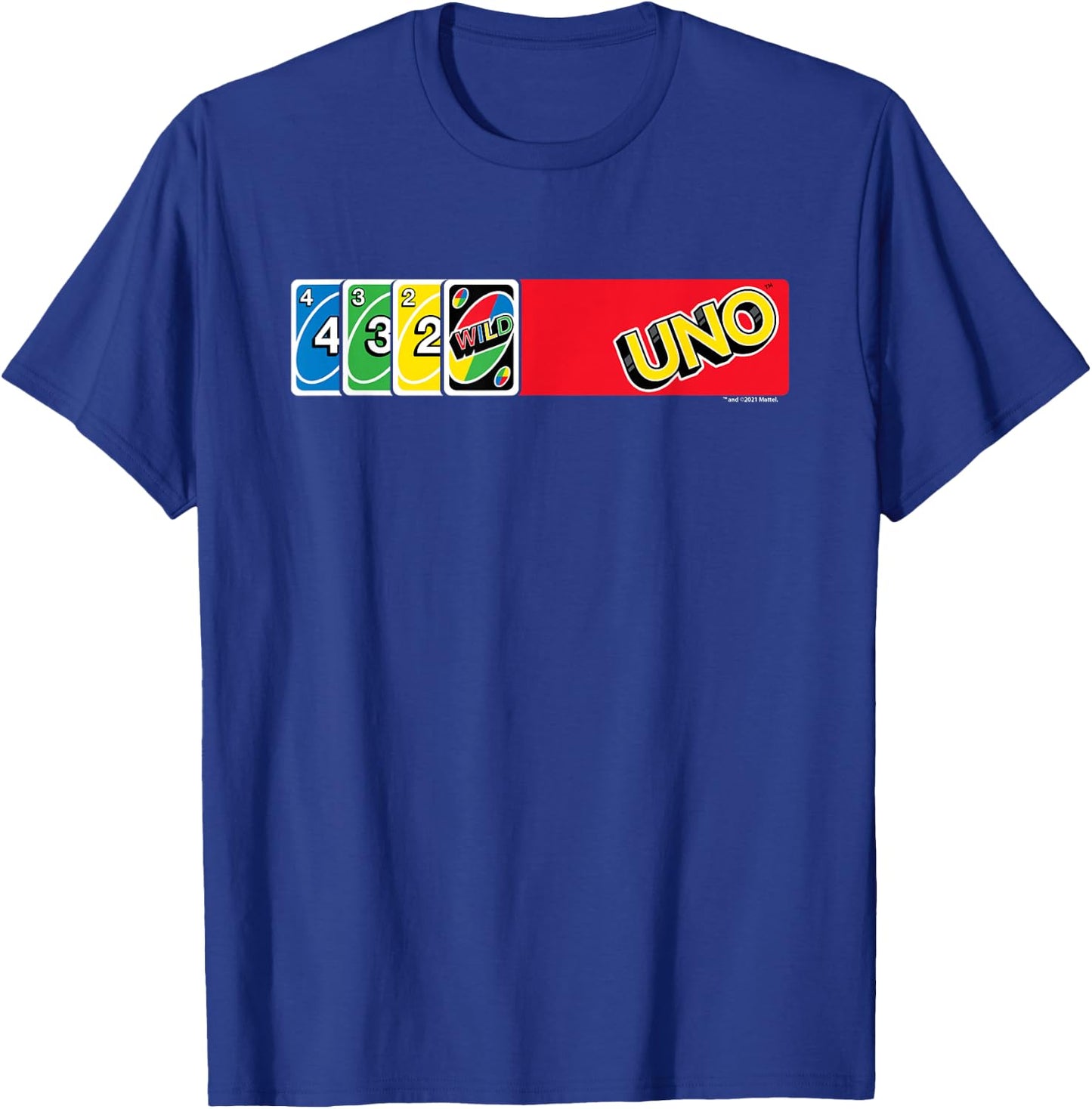 UNO - Card Spread T-Shirt - T-Shirt | Royal