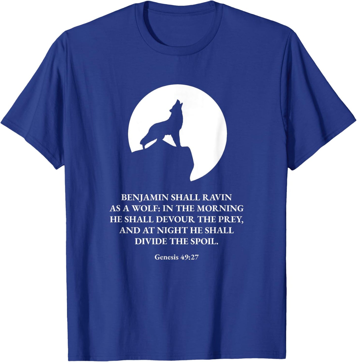 Proverbs Bible Study Genesis 49 27 T-Shirt - T-Shirt | Royal