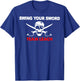 Skull Swing Your Sword Team Leach T-Shirt - T-Shirt | Royal
