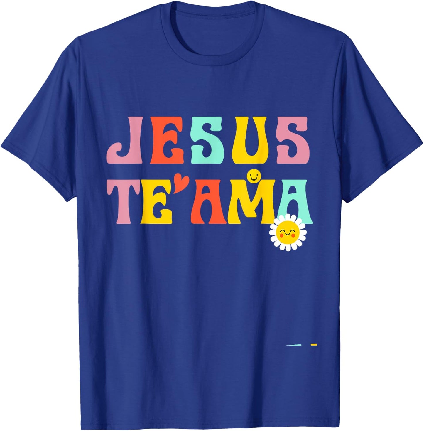 Camiseta Cristiana Para Mujer Espanol Spanish Jesus Te Ama T-Shirt - T-Shirt | Royal