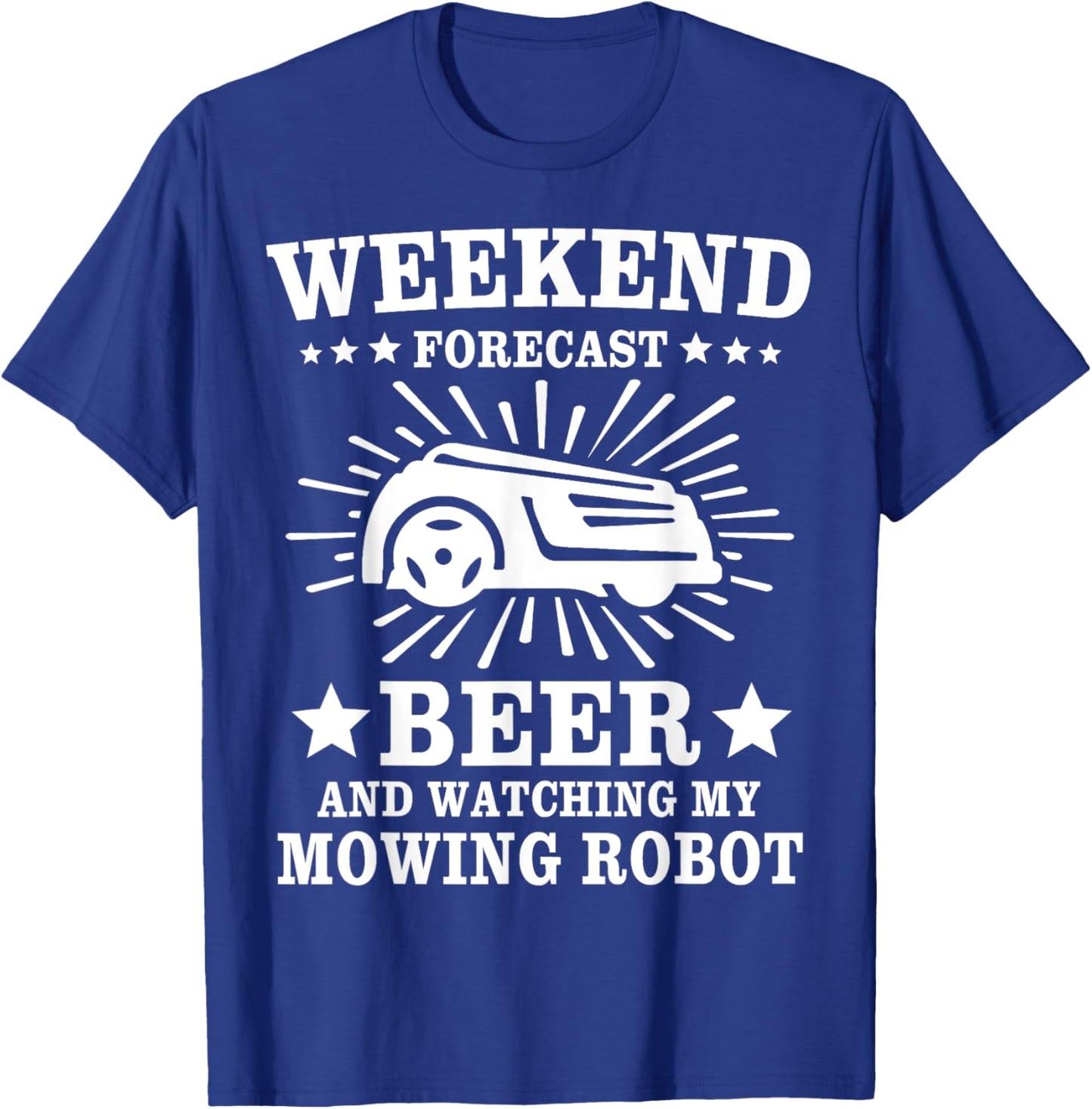 Mowing Robot Lawn Mower T-Shirt - T-Shirt | Royal