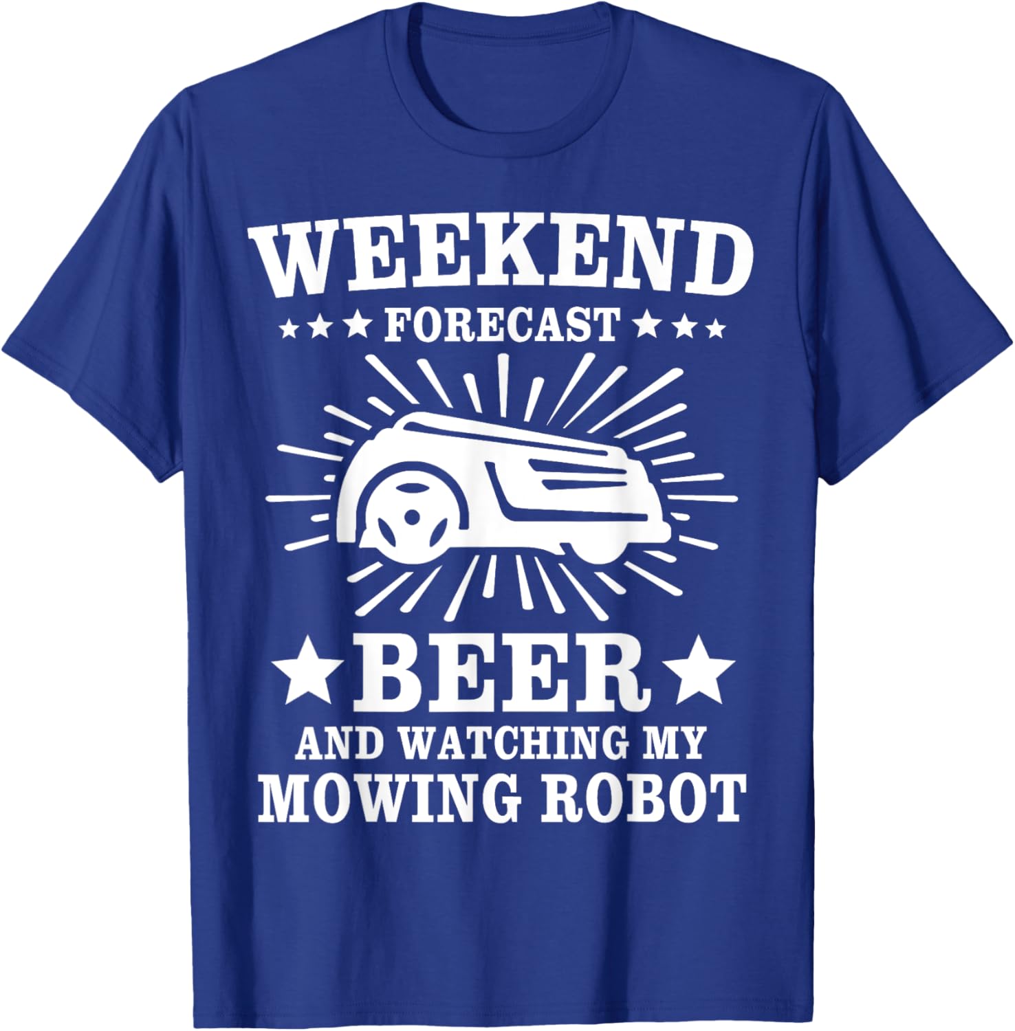 Mowing Robot Lawn Mower T-Shirt - T-Shirt | Royal