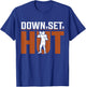 Down Set Hut - American Football T-Shirt - T-Shirt | Royal