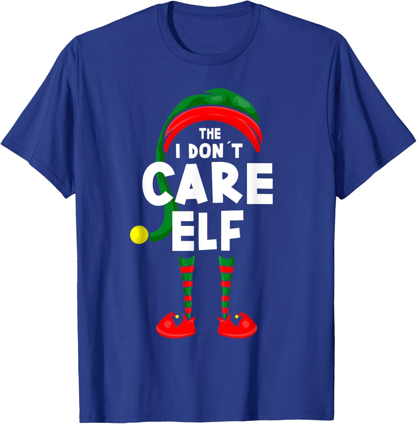 Carnival or Christmas Party Costume - The I Don´t Care Elf T-Shirt - T-Shirt | Royal