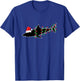 Shark Santa Christmas Tree Lights Xmas Sharks T-Shirt - T-Shirt | Royal