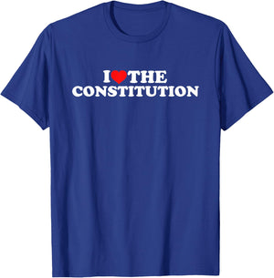I Love The Constitution T-Shirt - T-Shirt | Royal