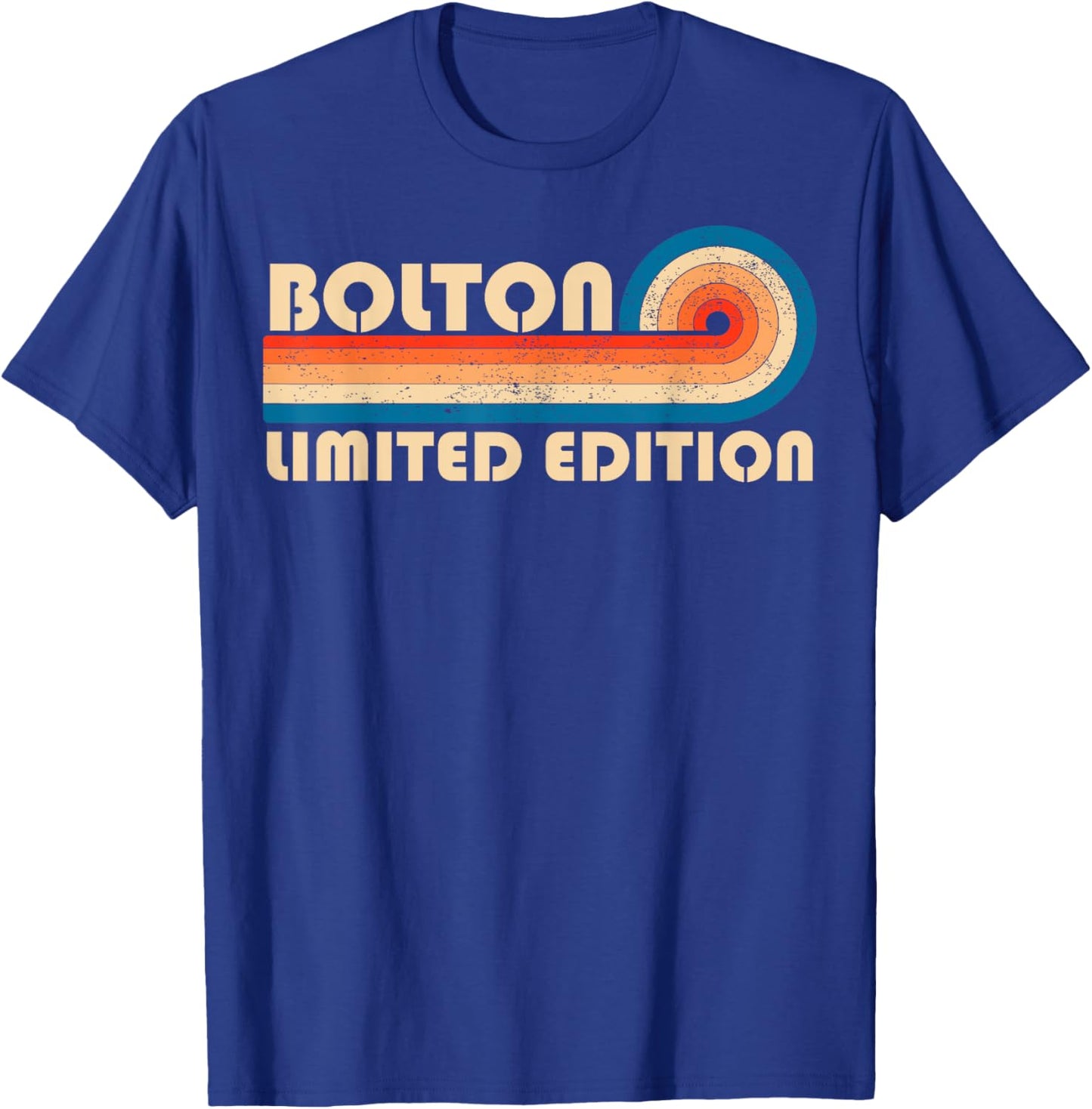 BOLTON Surname Retro Vintage 80s 90s Birthday Reunion T-Shirt - T-Shirt | Royal