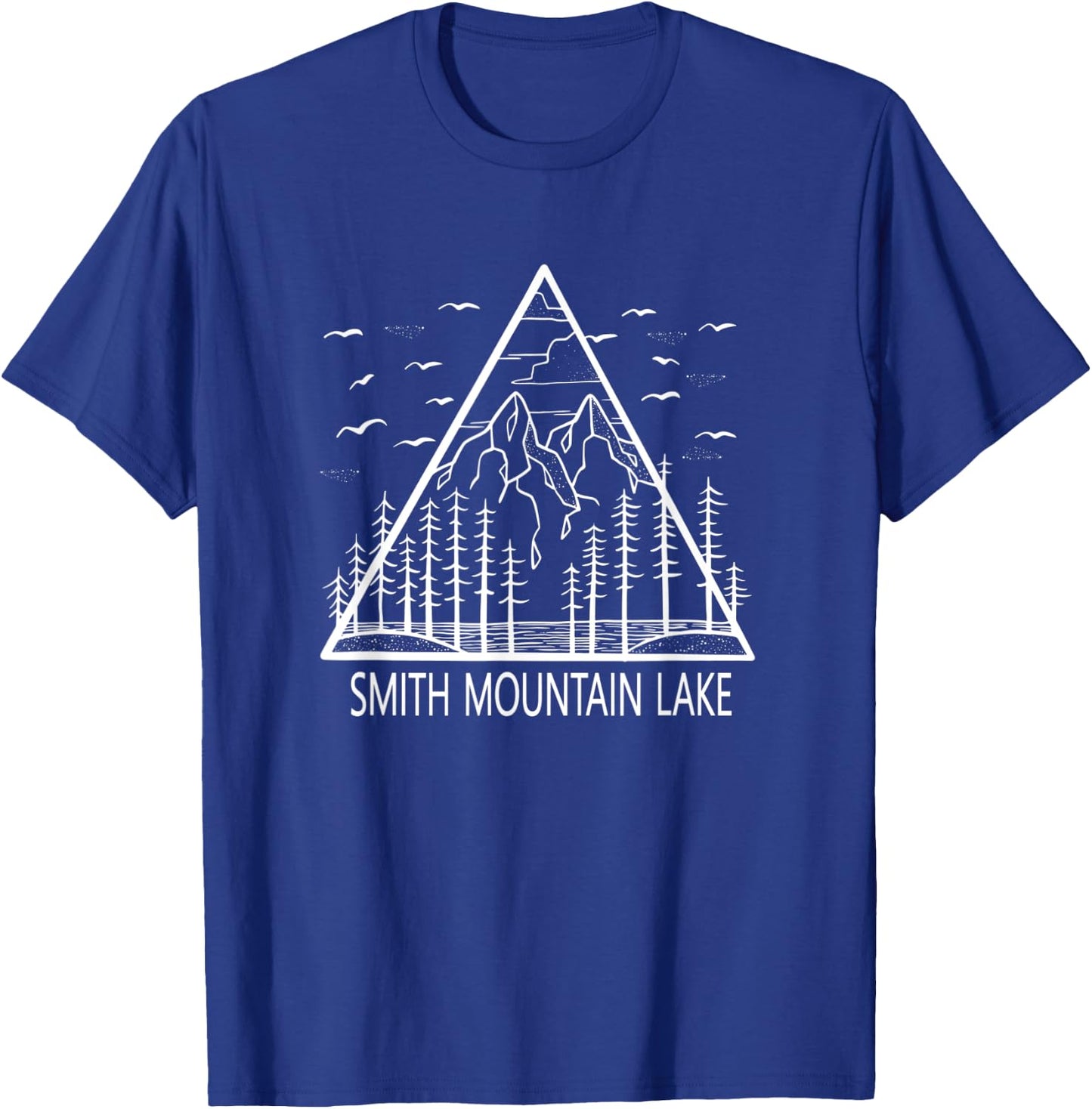 Smith Mountain Lake Camping Hiking Fishing T-Shirt - T-Shirt | Royal