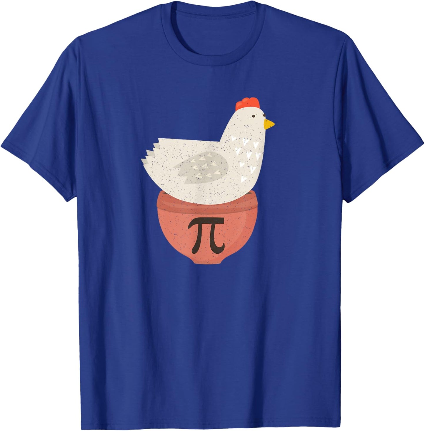 Happy Pi Day Funny Chicken Pot Pie 3.14 Science Math Teacher T-Shirt - T-Shirt | Royal