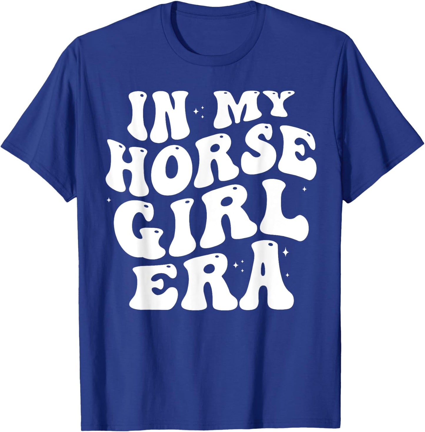 In my horse girl era Equestrian Horseback Riding girls retro T-Shirt - T-Shirt | Royal