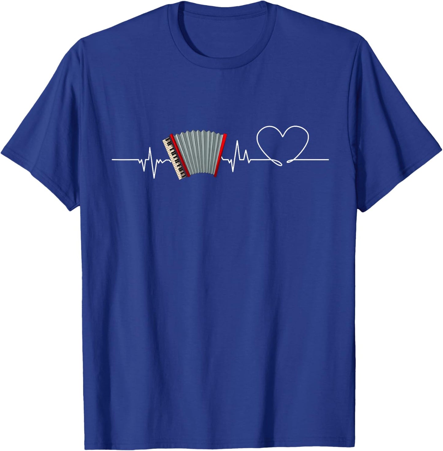Love Accordion women Shirt Accordion Lovers kids and girls T-Shirt - T-Shirt | Royal