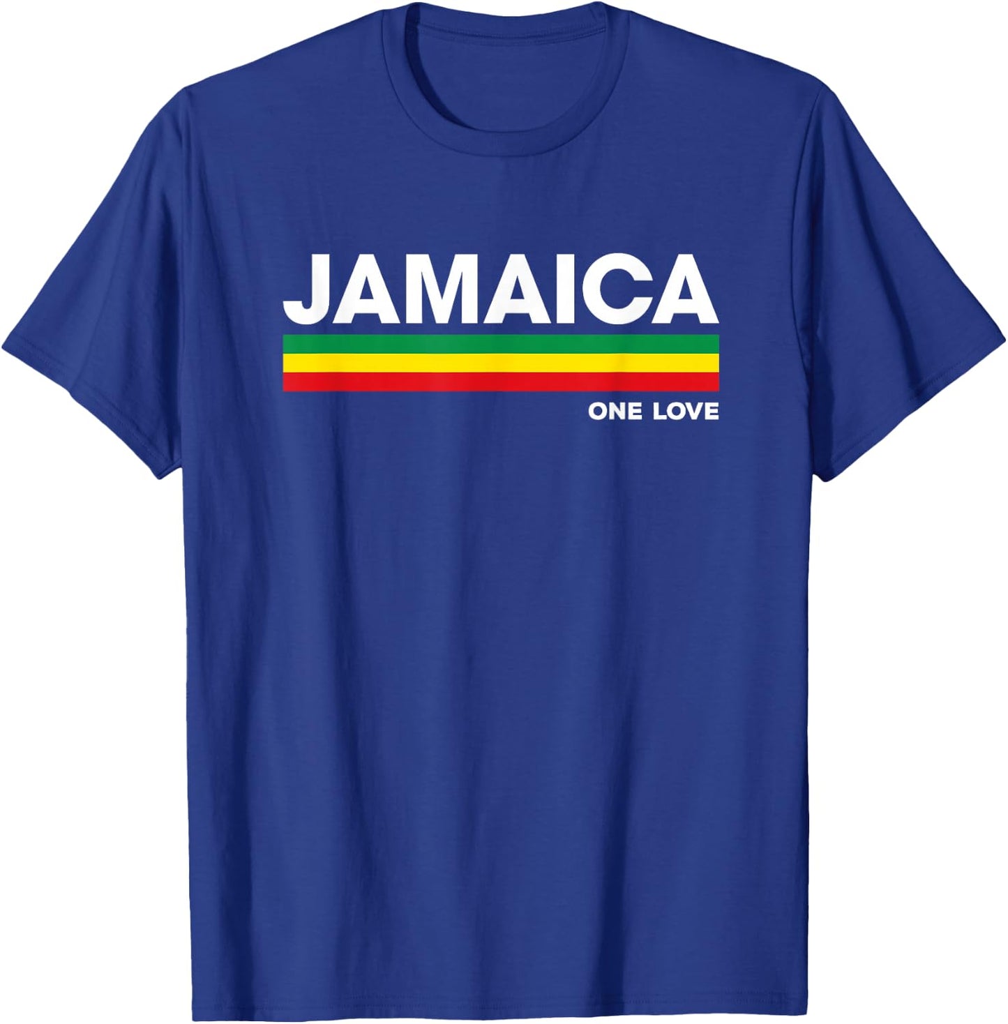 Jamaica Retro Reggae Color Bars Jamaican Vacation Souvenir T-Shirt - T-Shirt | Royal