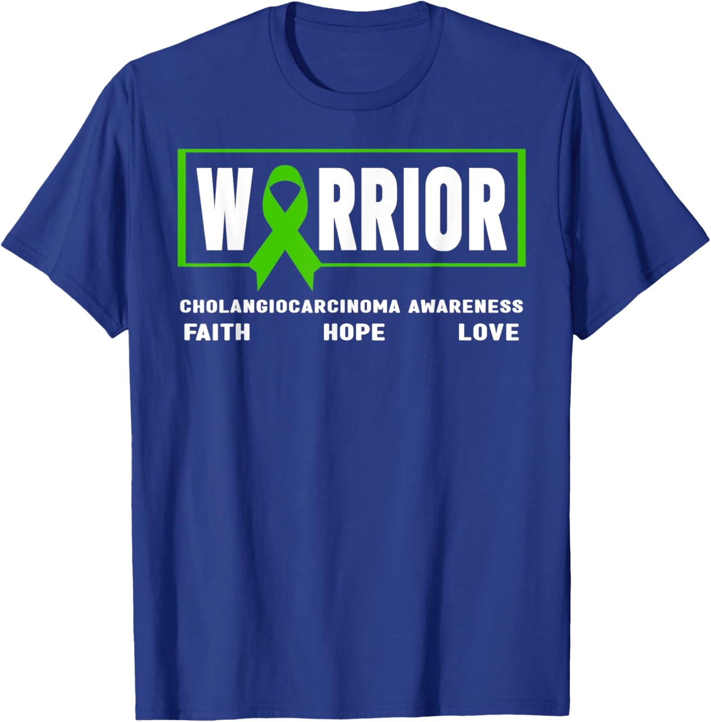 Cholangiocarcinoma Awareness - Cholangiocarcinoma Warrior T-Shirt - T-Shirt | Royal