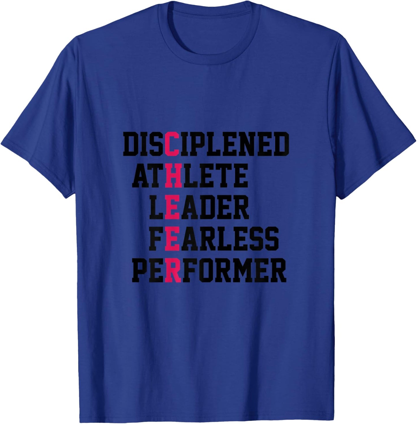 Cheer Discipline Athlete Leader Cheerleading Sports Gymnast T-Shirt - T-Shirt | Royal