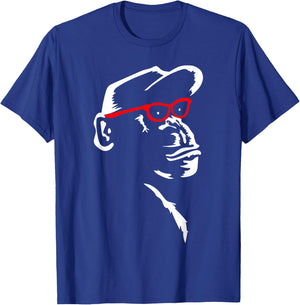 Monkey With Red Glasses Funny Animal Lover Cool T-Shirt - T-Shirt | Royal