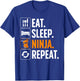 Ninja Art Women Ninja Martial Arts Ninja Costume T-Shirt - T-Shirt | Royal