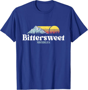 Bittersweet,MICHIGAN,Ski Snowboard Hiking T-Shirt - T-Shirt | Royal