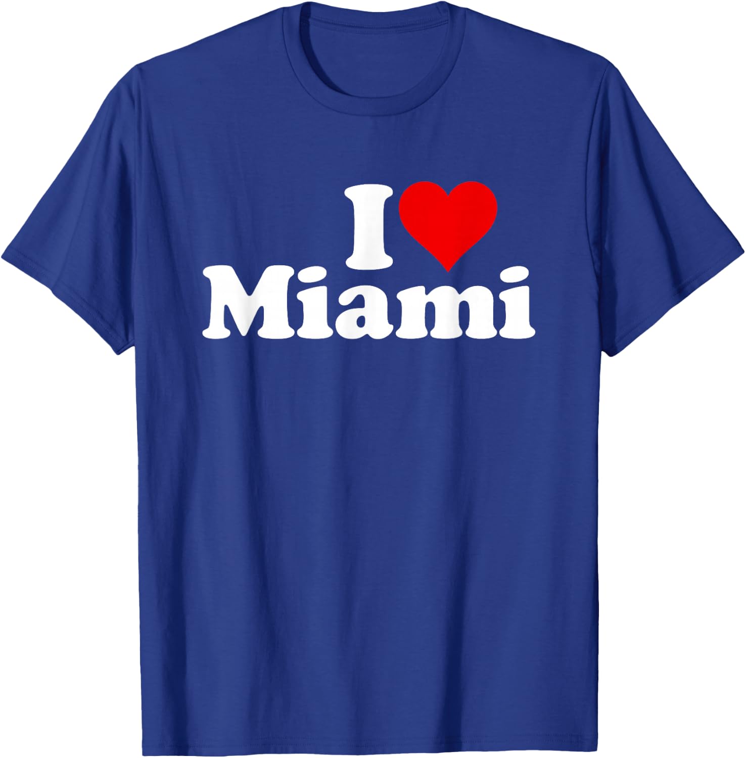 I Love Heart Miami Florida T-Shirt - T-Shirt | Royal