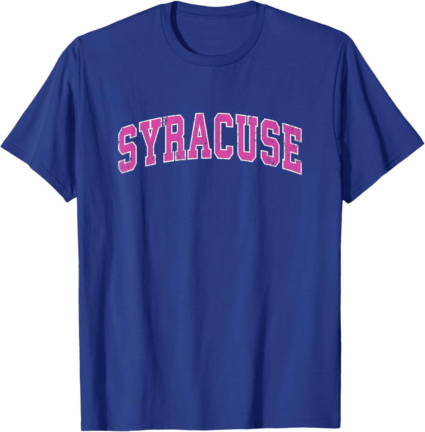 Syracuse Utah UT Vintage Sports Design Pink Design T-Shirt - T-Shirt | Royal