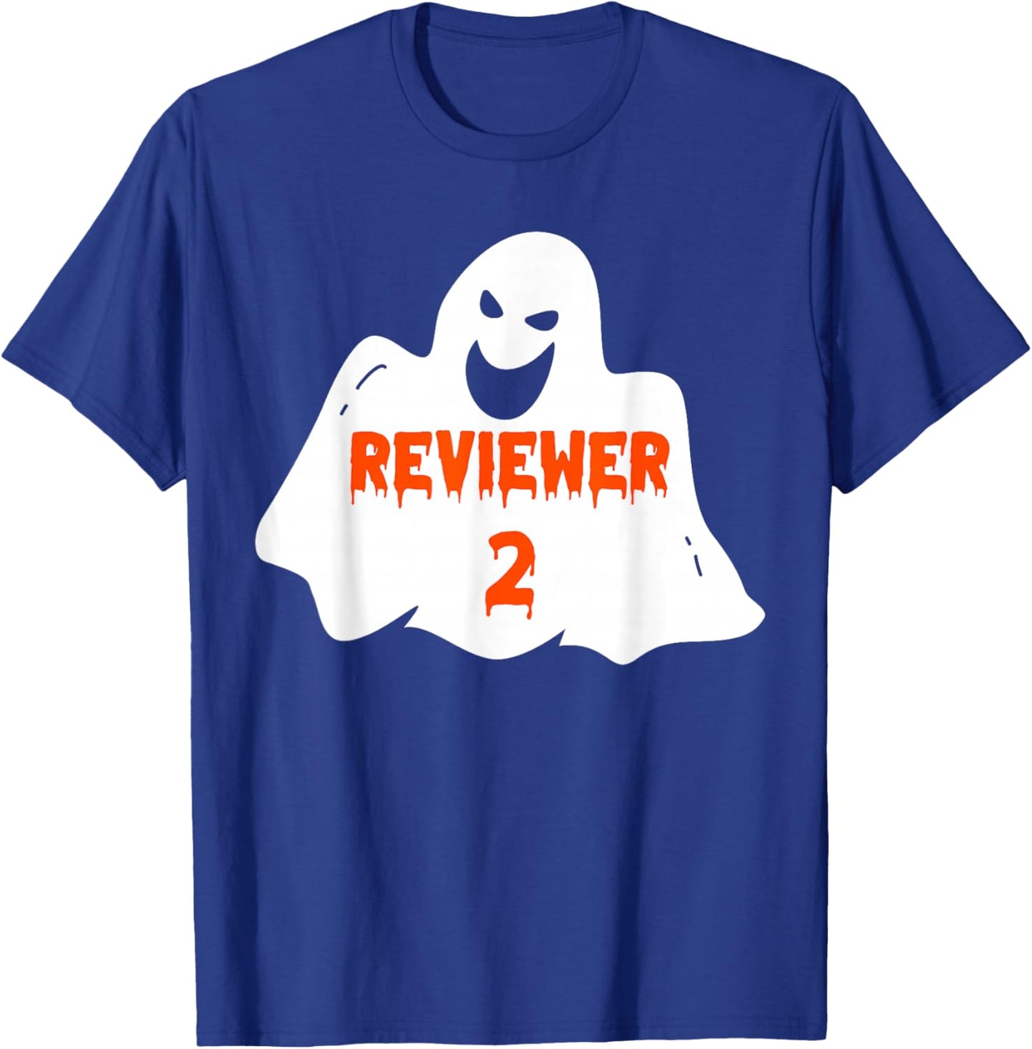 PhD Student Halloween Costume Reviewer 2 Dissertation Ghost T-Shirt - T-Shirt | Royal