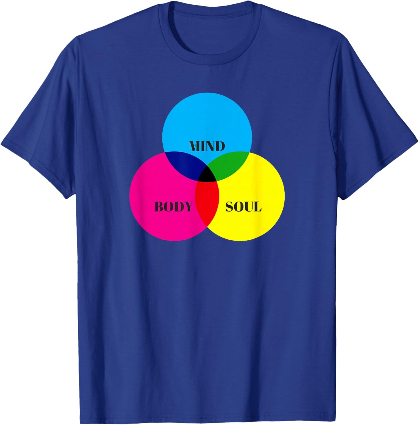 Mind Body Soul. T-Shirt - T-Shirt | Royal