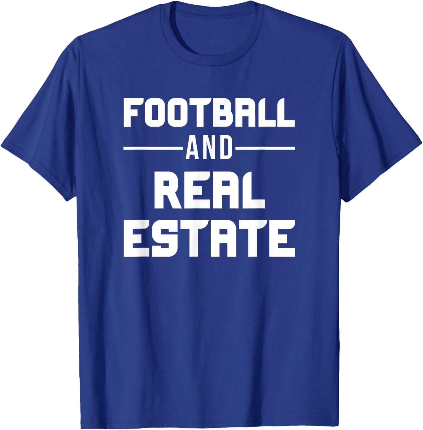 Football and Real Estate Agent Realtor T-Shirt - T-Shirt | Royal
