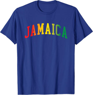 Retro Jamaica Reggae Vintage Jamaican Men Souvenir T-Shirt - T-Shirt | Royal
