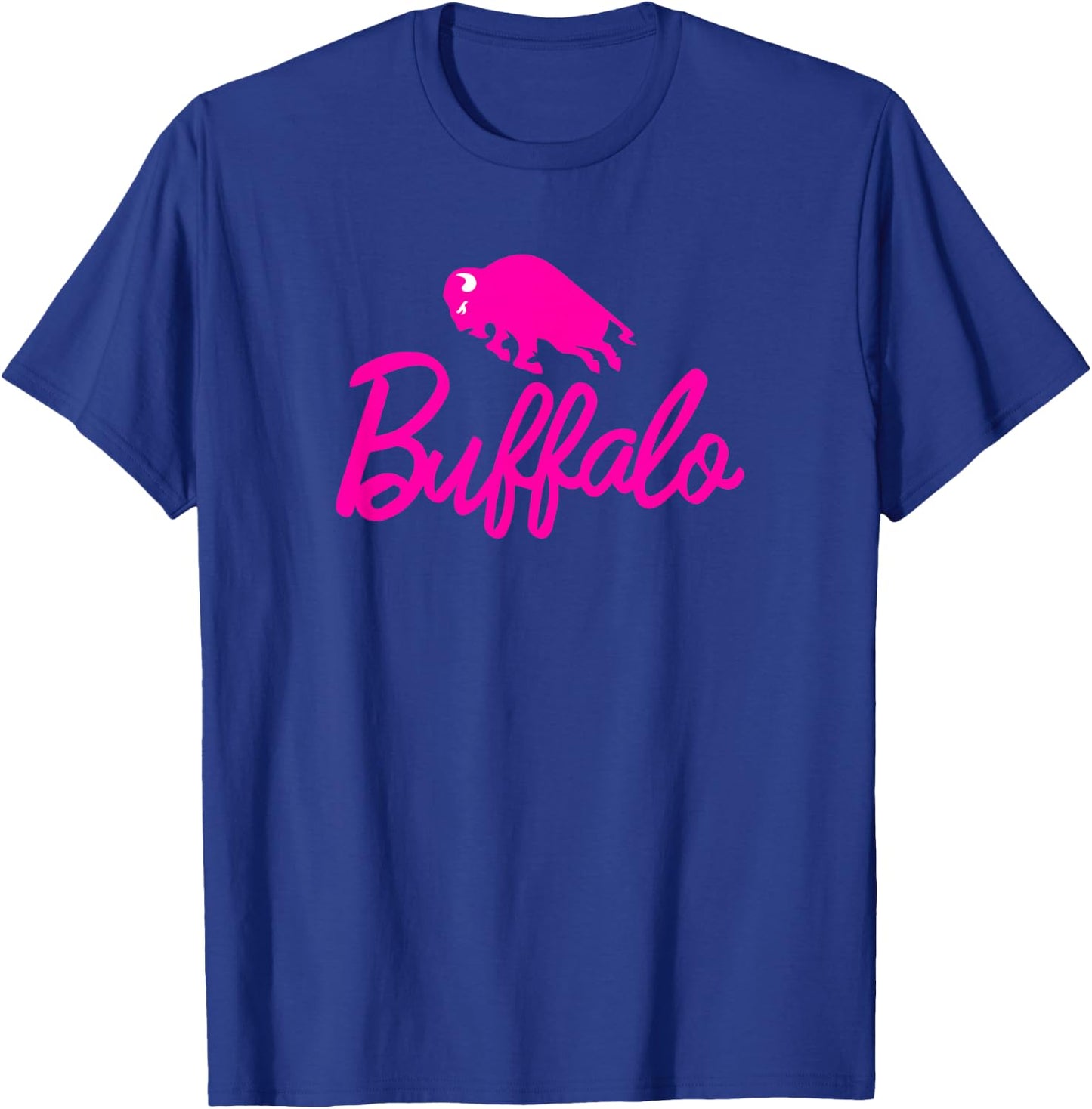 BUFFALO Charging Pink Bison - NY New York 716 Pride Cute BUF T-Shirt - T-Shirt | Royal