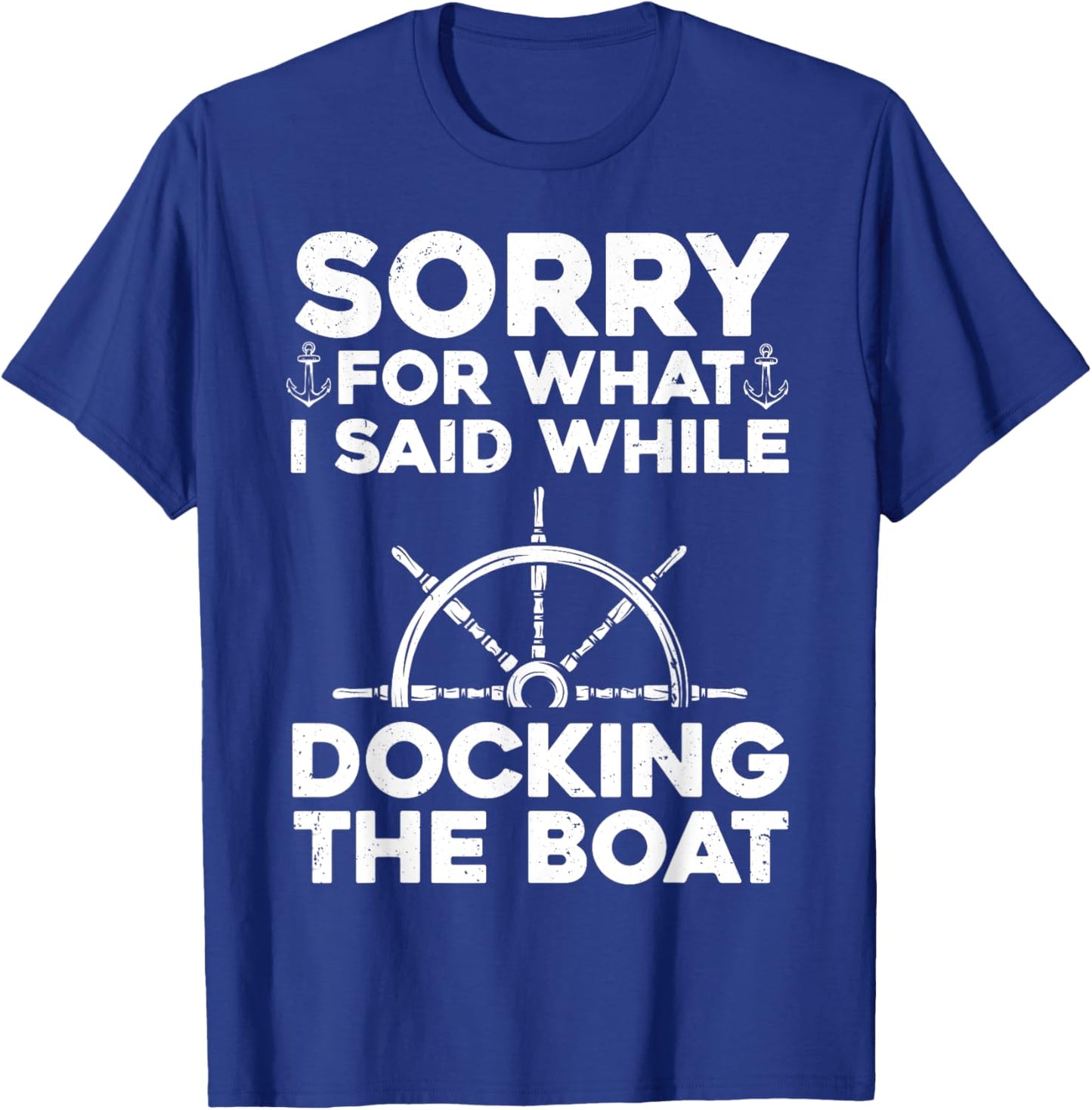 Funny Boating Women Docking The Boat Captain Boater T-Shirt - T-Shirt | Royal