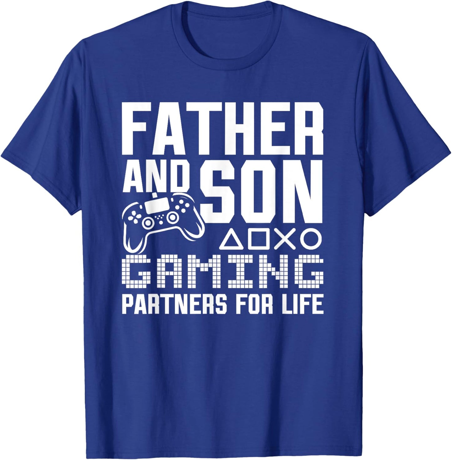 Father And Son Gaming Partners For Life Funny Gamer Matching T-Shirt - T-Shirt | Royal