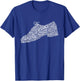Tap Dance - Word Cloud Shoe Shape Dancing Lesson Dancer T-Shirt - T-Shirt | Royal