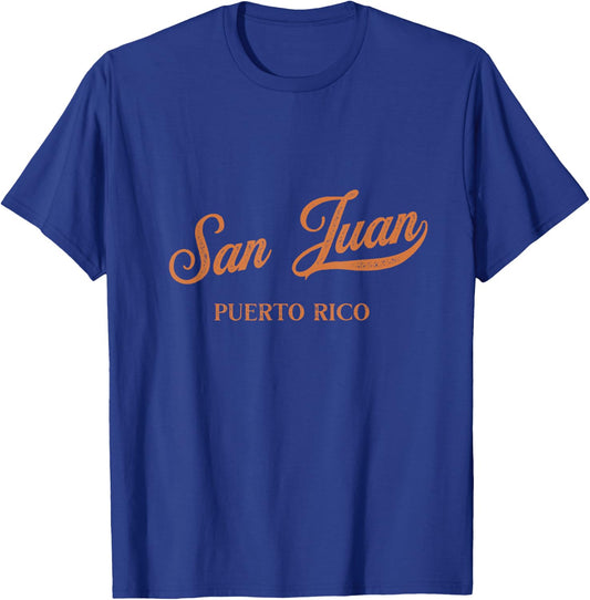 Retro Puerto Rico City - Vintage San Juan T-Shirt - T-Shirt | Royal