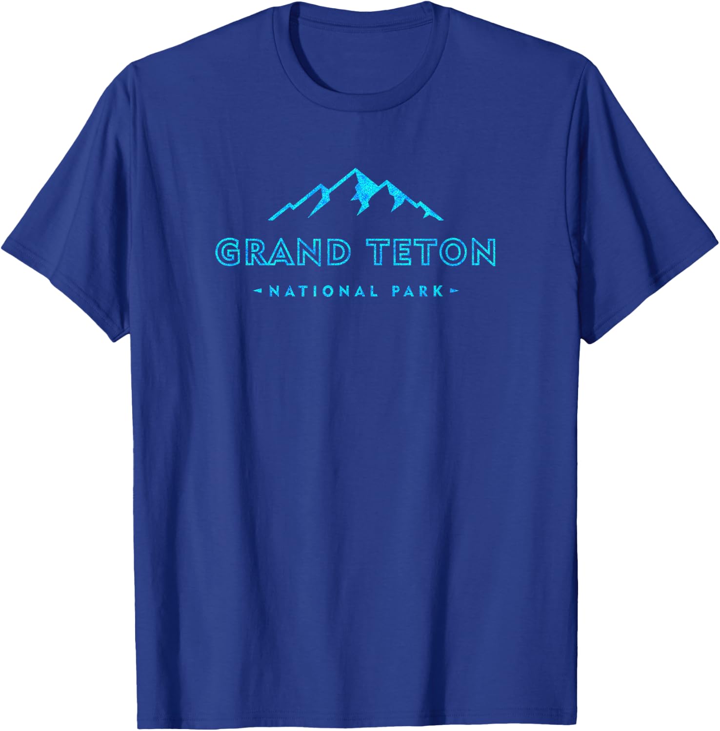 Hiked Grand Teton National Park Wyoming Colorful Souvenir T-Shirt - T-Shirt | Royal