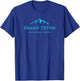 Hiked Grand Teton National Park Wyoming Colorful Souvenir T-Shirt - T-Shirt | Royal