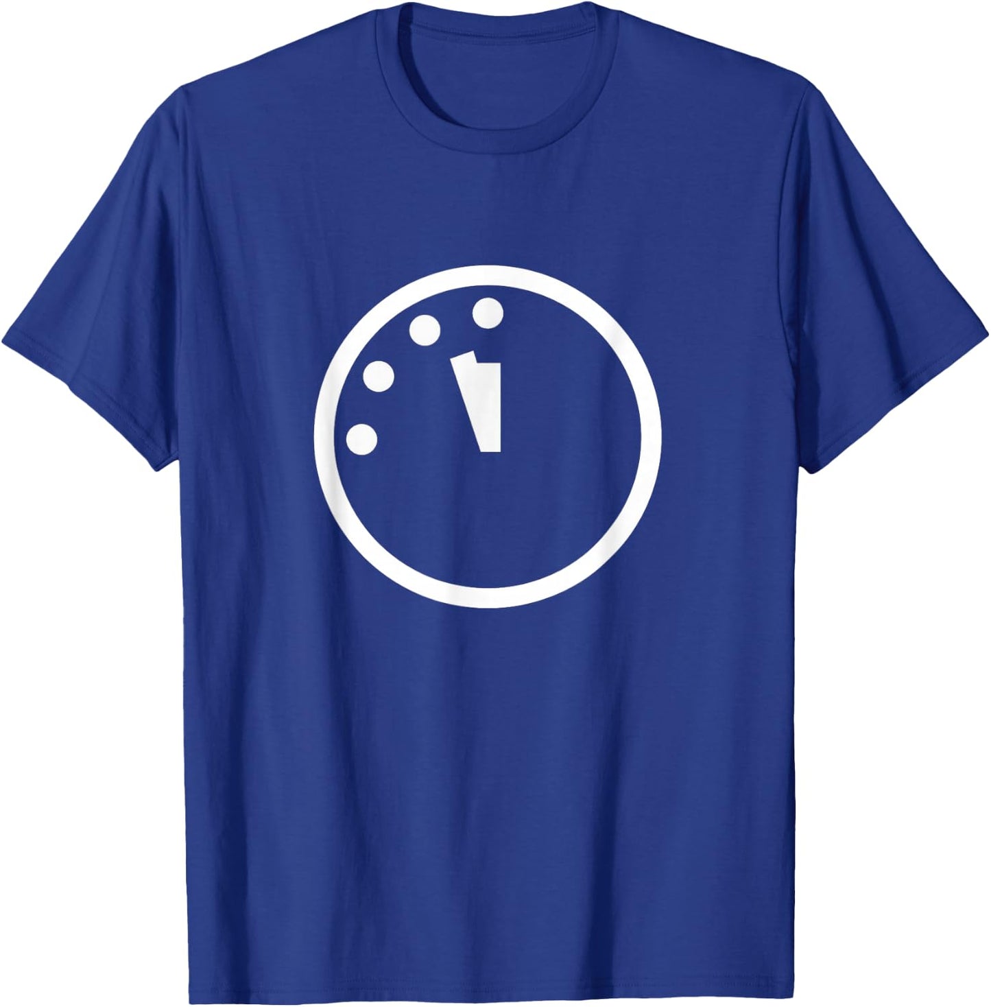 Doomsday Clock Silhouette Logo T-Shirt - T-Shirt | Royal
