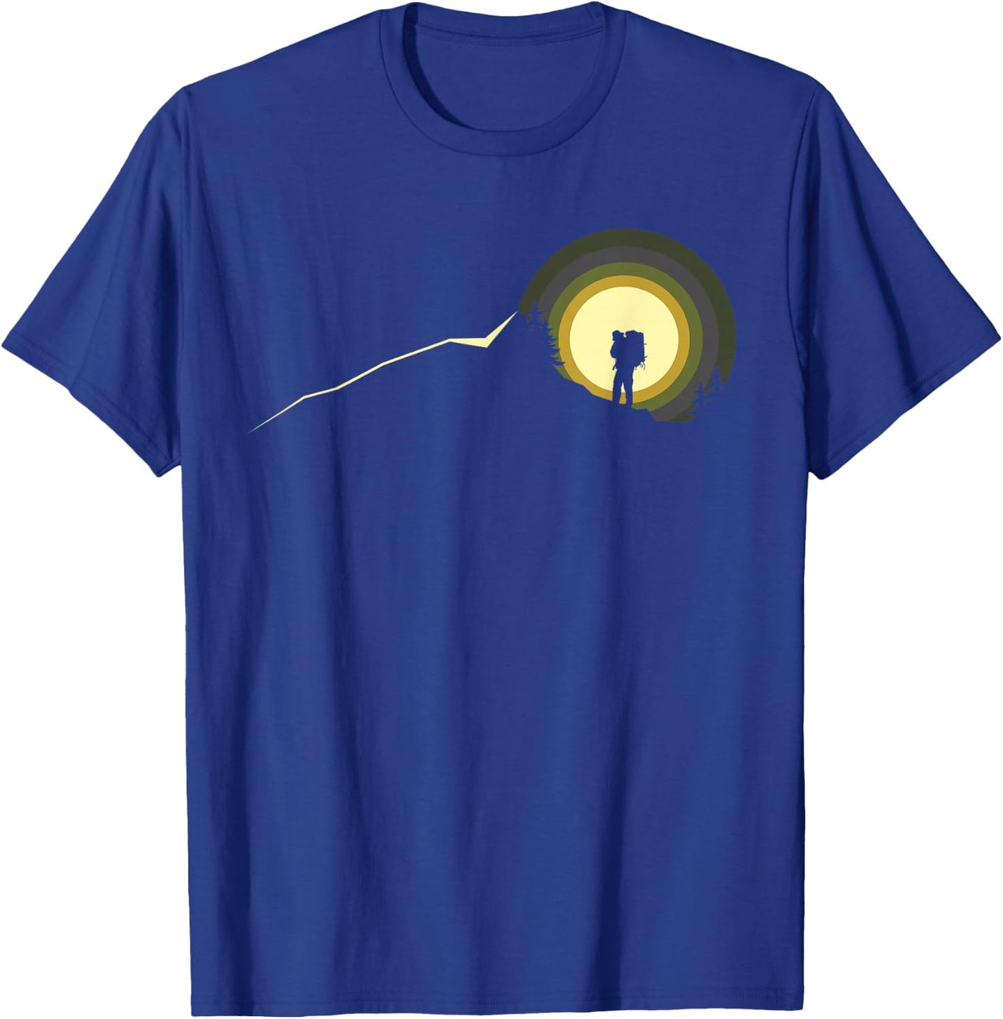 Hiking Apparel - Outdoor Camping Backpacking Hiking T-Shirt - T-Shirt | Royal