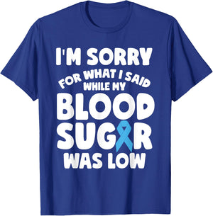 Funny T1D Blood diabetes type 1 Diabetic warrior T-Shirt - T-Shirt | Royal
