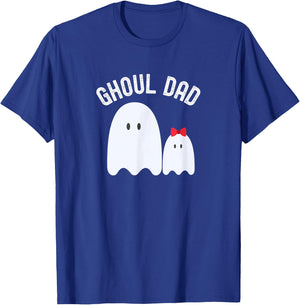 Ghoul Dad, Halloween Father, Daddy Ghost Trick or Treating T-Shirt - T-Shirt | Royal