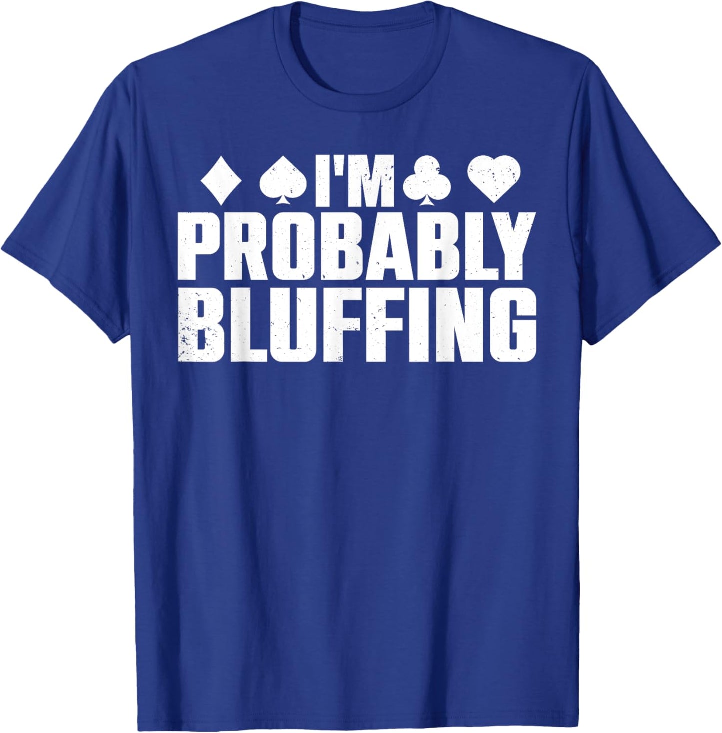 Funny Poker Lover Art Women Casino Play Card Gambler T-Shirt - T-Shirt | Royal