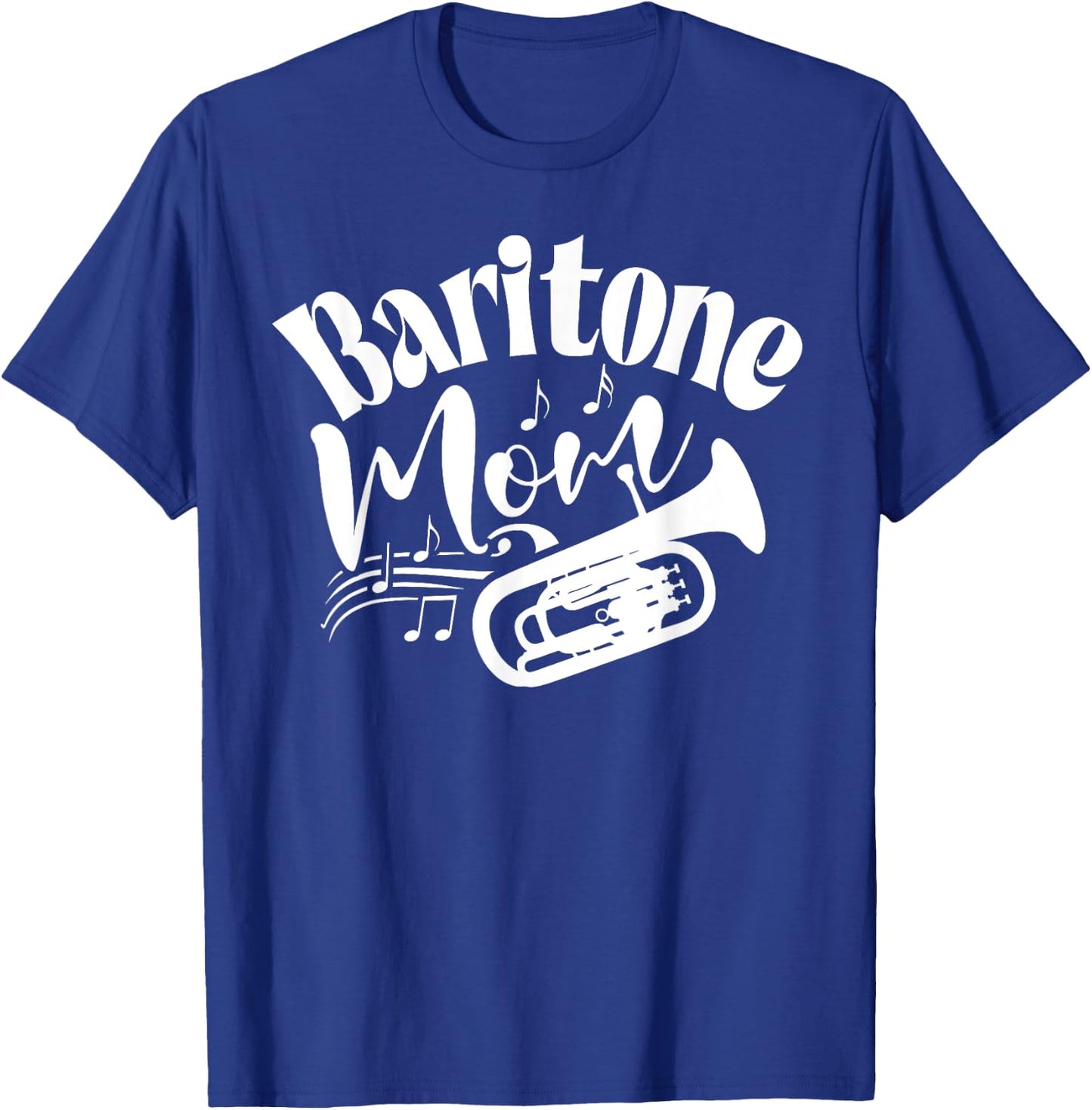 Baritone Mom Marching Band Mother Mama Player T-Shirt - T-Shirt | Royal