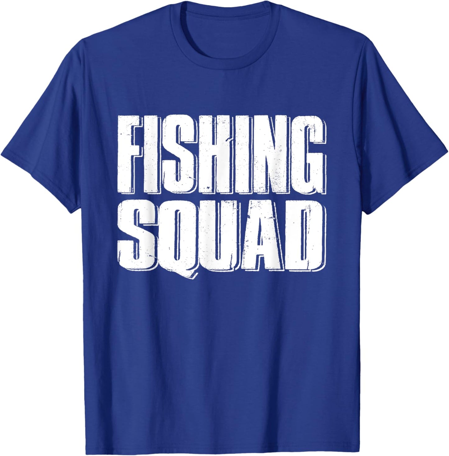 Fishing Squad Funny Fisherman Team Aquatic Adventure Outfit T-Shirt - T-Shirt | Royal