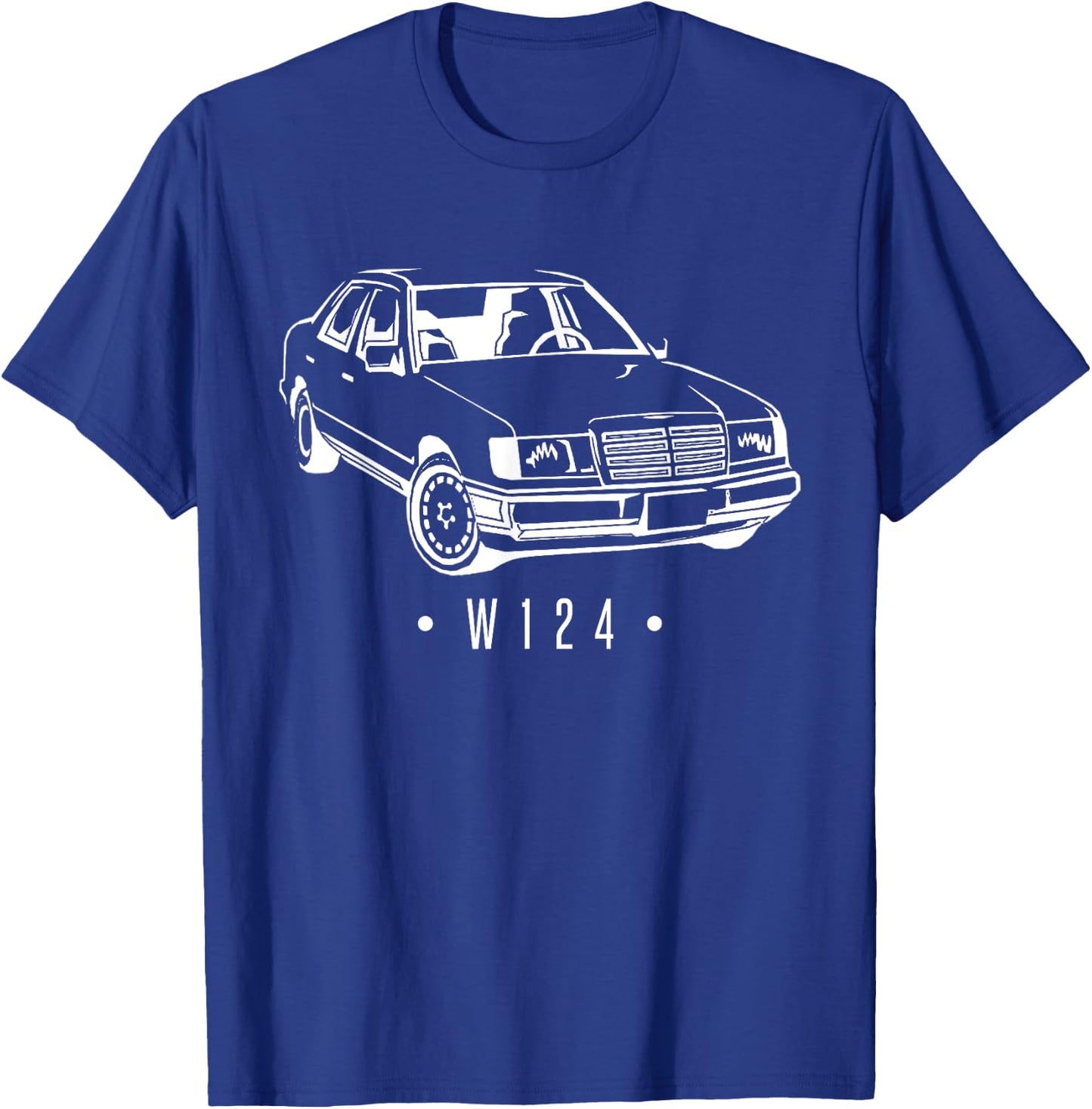 W124 Silhouette Car Oldtimer Classic T-Shirt - T-Shirt | Royal