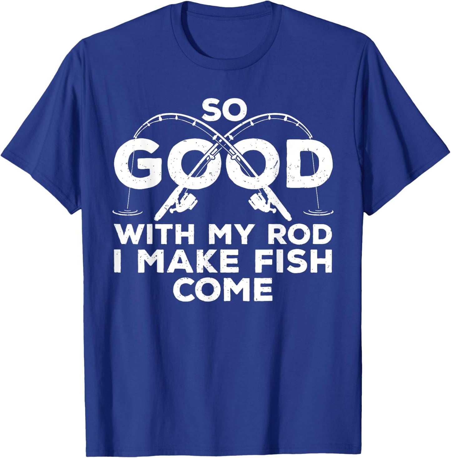 Funny Fishing Design Women Fisherman Fish Fishing T-Shirt - T-Shirt | Royal
