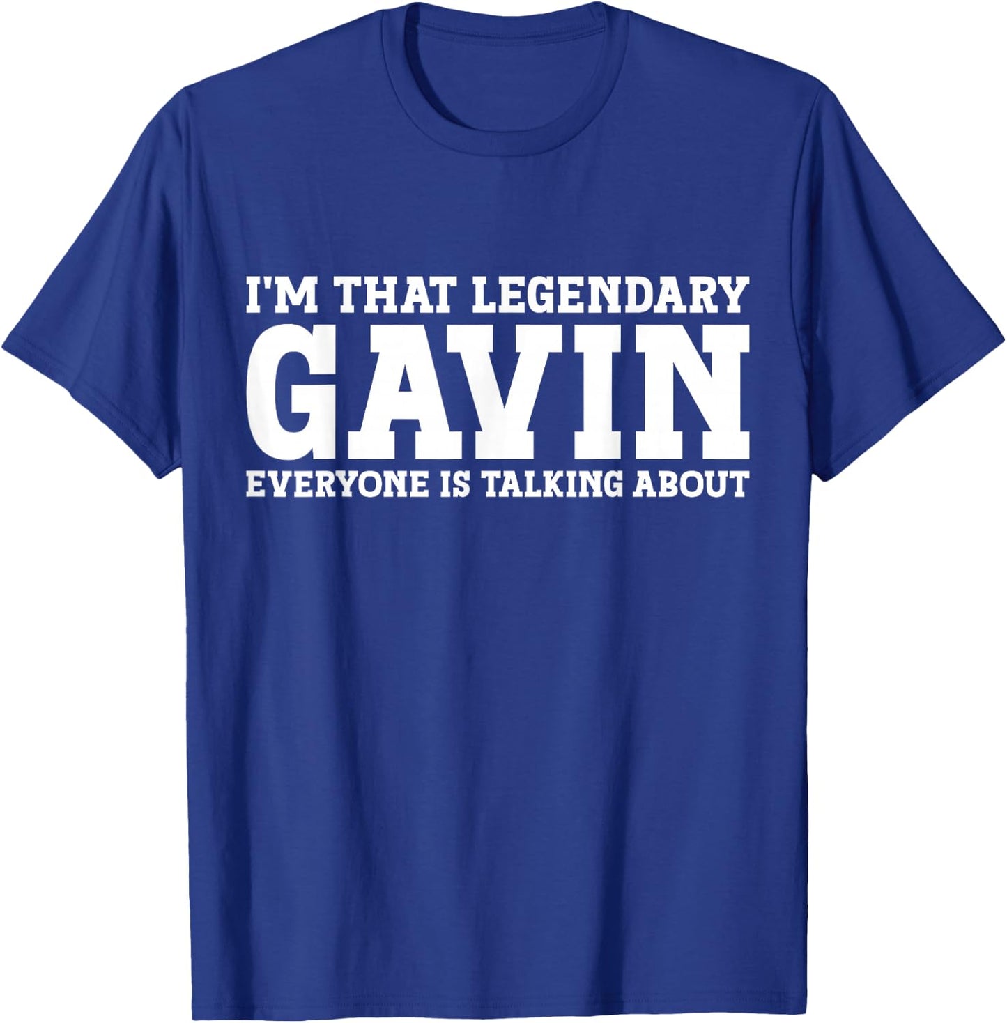 Gavin Personal Name First Name T-Shirt - T-Shirt | Royal