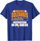 MS Survivor Awareness Support Multiple Sclerosis Destruction T-Shirt - T-Shirt | Royal