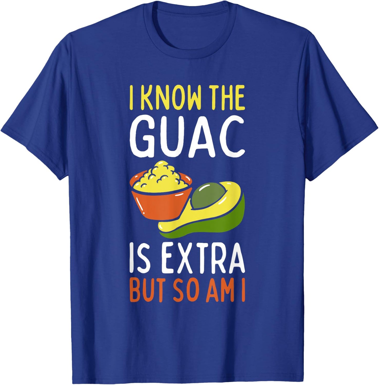 Mexican Guacamole Avocado Cinco De Mayo T-Shirt - T-Shirt | Royal