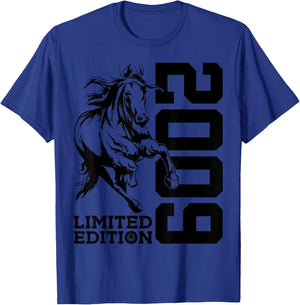 Riding 16th Birthday Horse Limited Edition 2009 Rider T-Shirt - T-Shirt | Royal