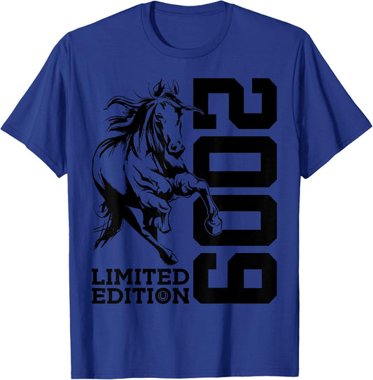 Riding 16th Birthday Horse Limited Edition 2009 Rider T-Shirt - T-Shirt | Royal